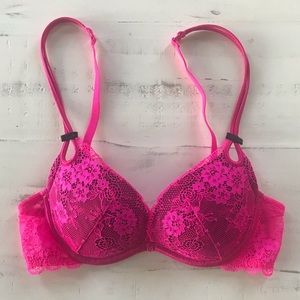Hot Pink Sexy Little Things Push Up Bra
